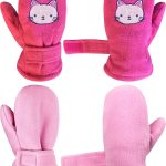N'Ice Caps 2 Pairs Little Kids Baby Fleece Mittens - Easy-on Sherpa Lined Pack